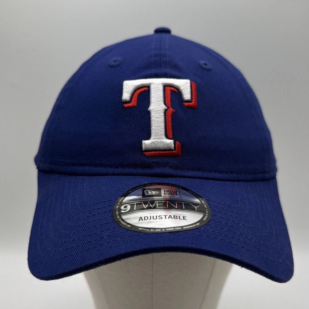 New Era 9TWENTY Texas Rangers Hat Blue Adjustable MLB Baseball Cap NWT